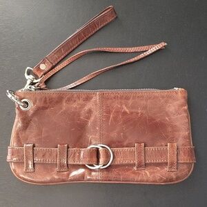 Latico Leather Wristlet 10x5 Brown